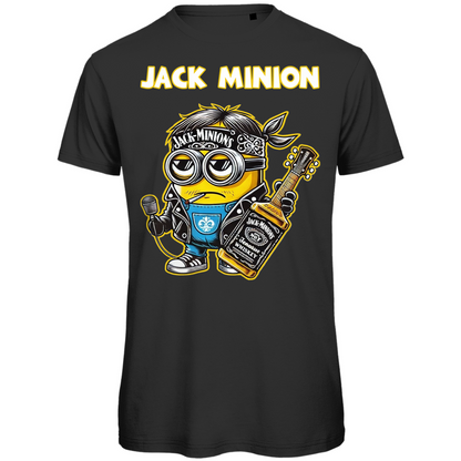 Jack Minion Herren T-Shirt - Bio Baumwolle, Lustiges Design, Jack Daniels Stil, Premium Qualität