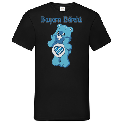 Bayern Bärchi - Glücksbärchi - Herren V-Neck Shirt Black