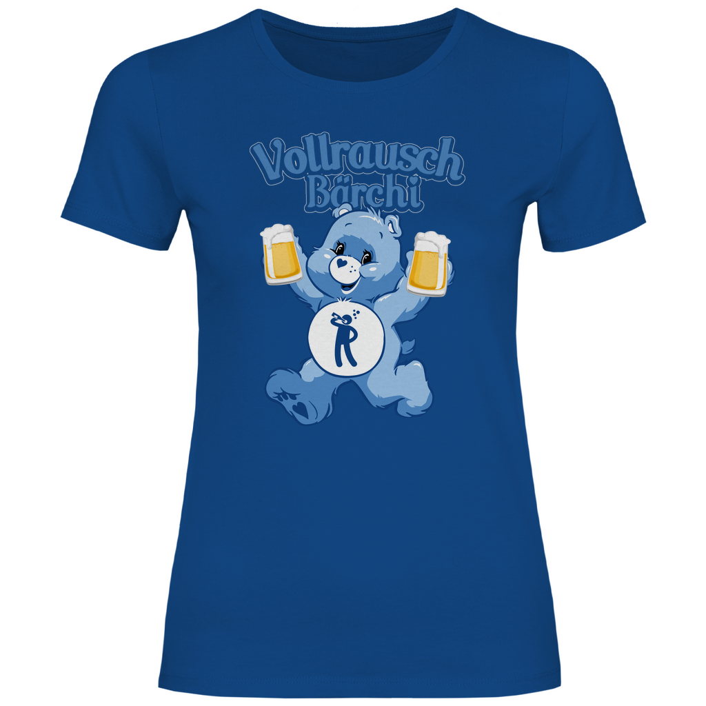 Vollrausch Bärchi - Glücksbärchi - Damenshirt Royal Blue