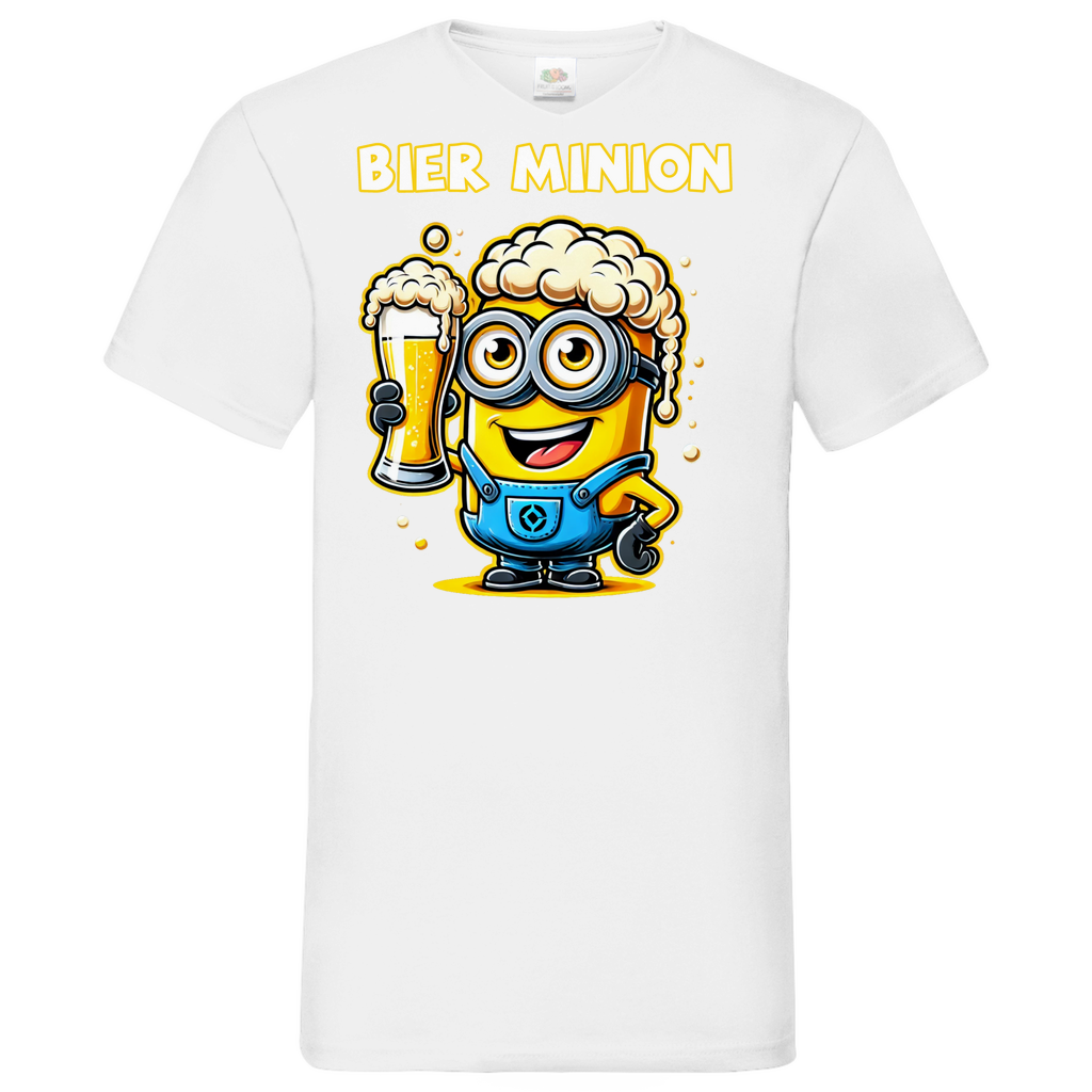 Bier Minion - Herren V-Neck Shirt