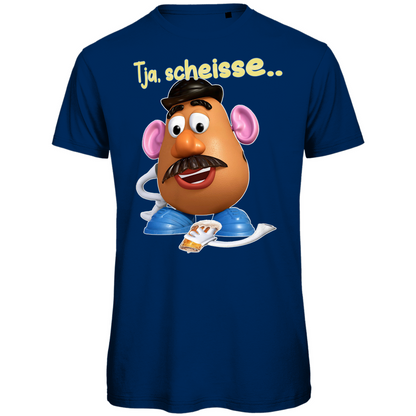 Tja, scheisse - Charlie Naseweis Toy Story - Herren Premium Bio T-Shirt Navy