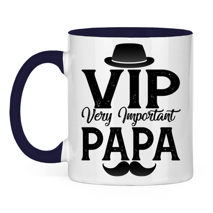 VIP very important Papa - Tasse zweifarbig Navy