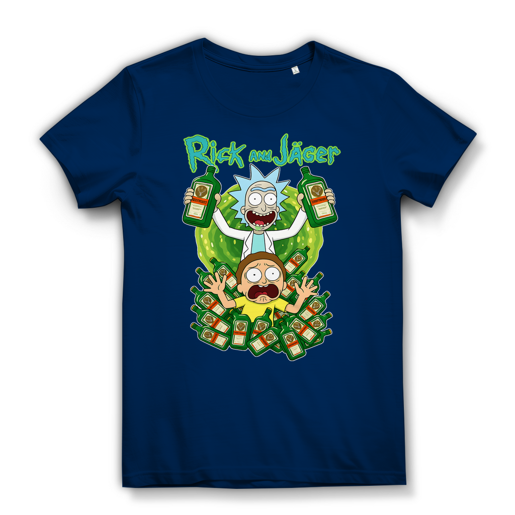 Rick and Jäger mit Morty Jägermeister - Damen Premium Bio T-Shirt