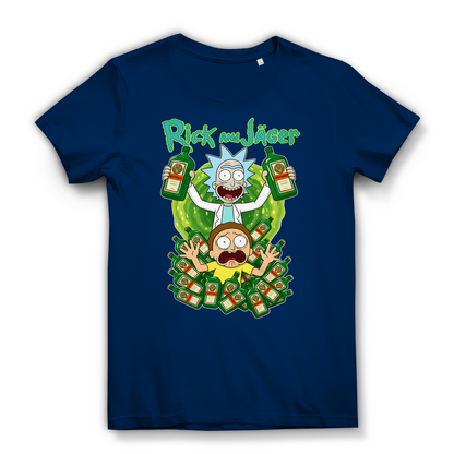 Rick and Jäger mit Morty Jägermeister - Damen Premium Bio T-Shirt