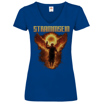 Strammsein Du Ich Wir Bier - V-Neck Damenshirt