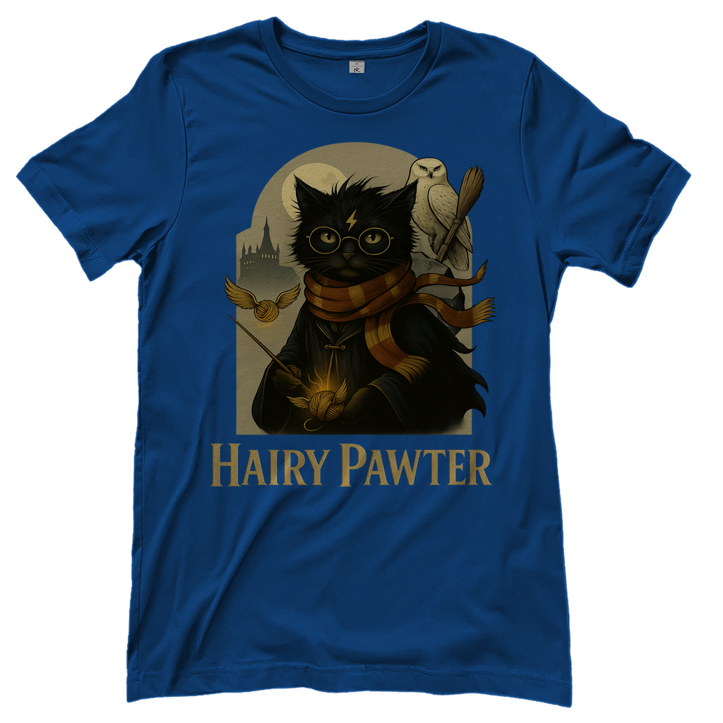 Hairy Pawter Harry Potter Katze - Damen T-Shirt Royal Blue