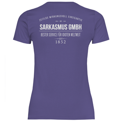 Sarkasmus GmbH bester Service für Idioten weltweit - Damenshirt Millennial Lilac