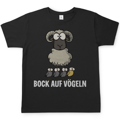 Bock auf Vögeln - Herren Shirt Black