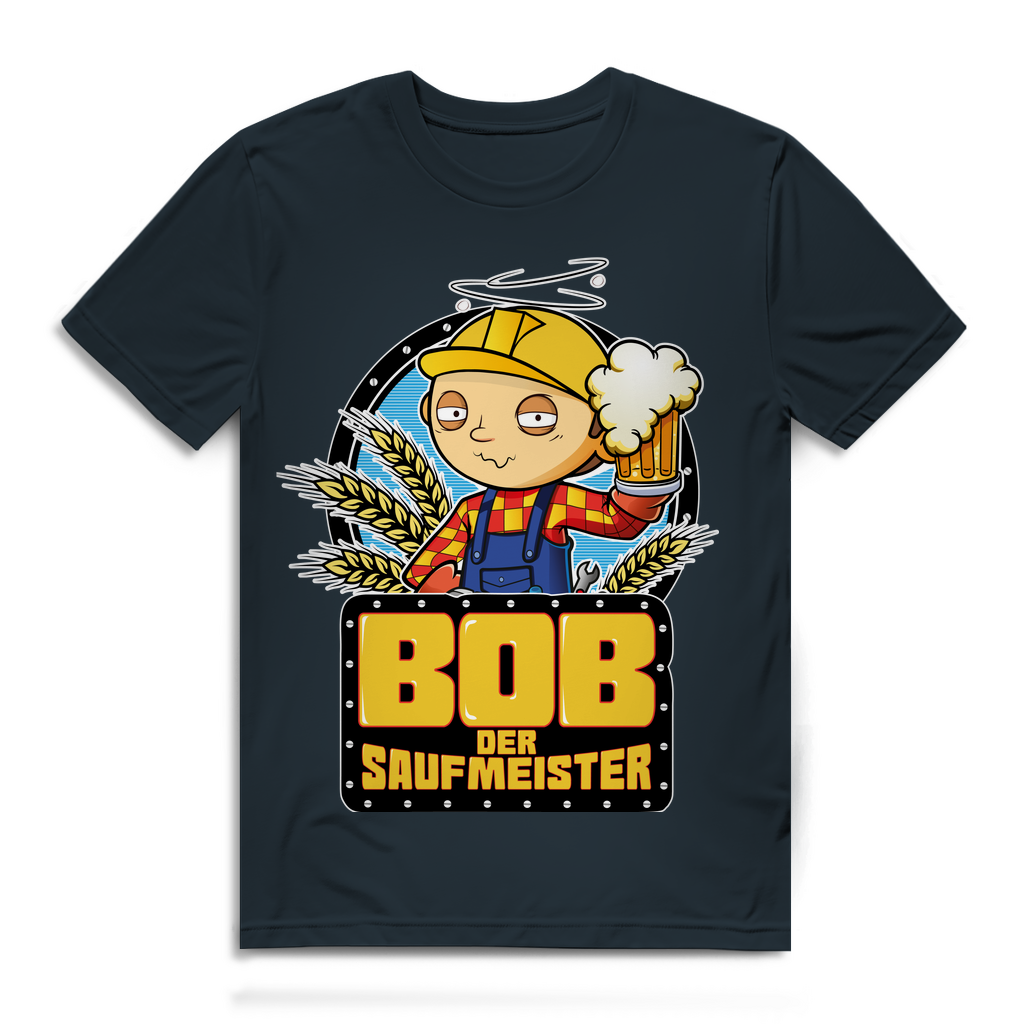 Bob der Saufmeister Baumeister - Herren Premium Bio T-Shirt Dark Grey Solid