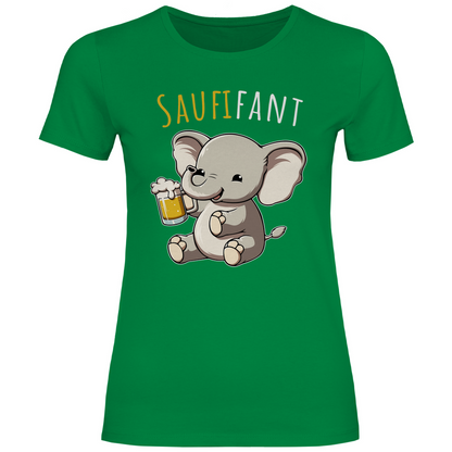 Saufifant - Damenshirt Kelly Green