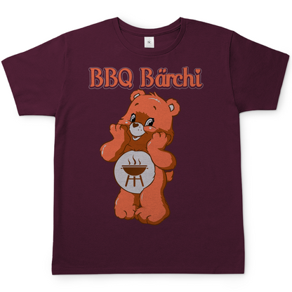 BBQ Bärchi - Glücksbärchi - Herren Shirt Burgundy
