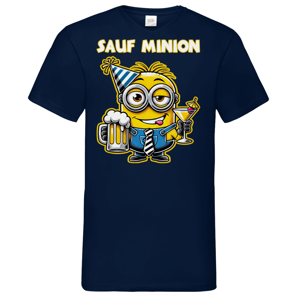 Sauf Minion - Herren V-Neck Shirt