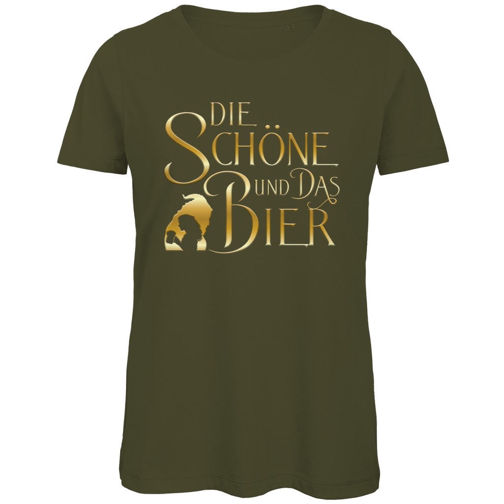 Die Schöne und das Biest Bier - Damen Premium Bio T-Shirt Khaki