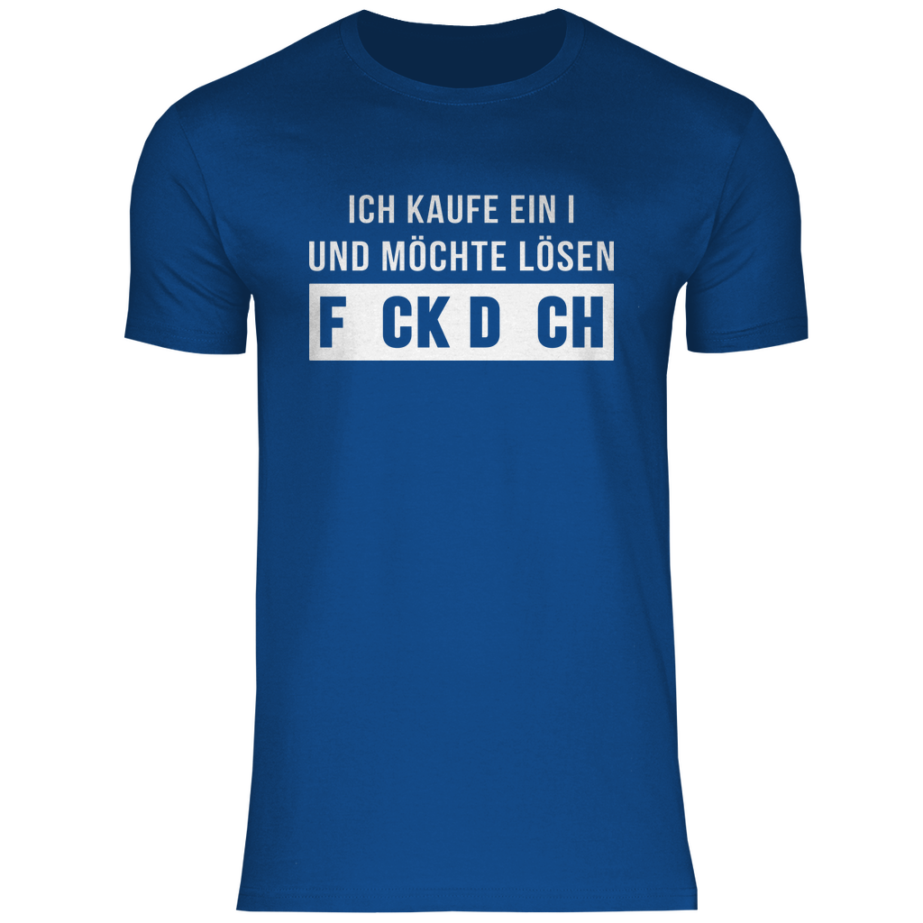 Ich kaufe ein I und möchte lösen - Herren Shirt Royal Blue