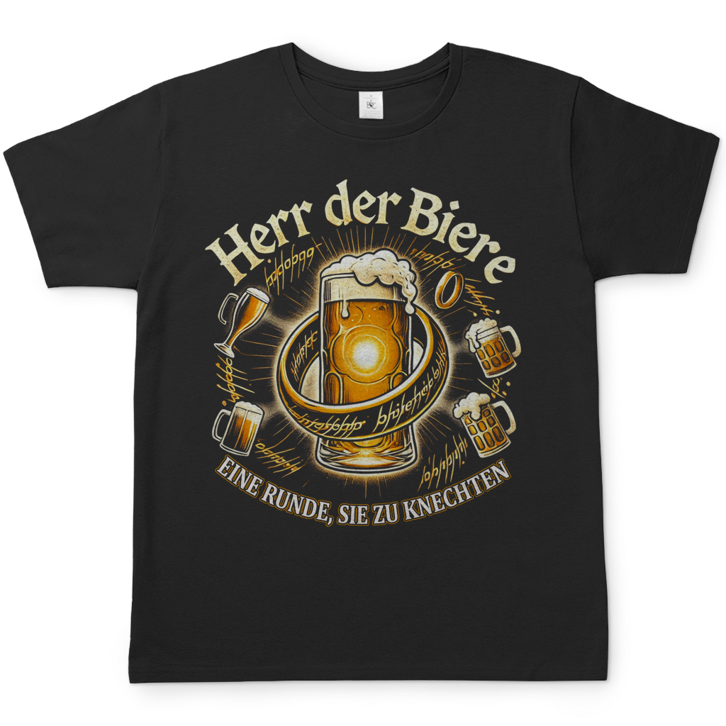 Herr der Biere eine Runde, sie zu knechten - Herren Shirt