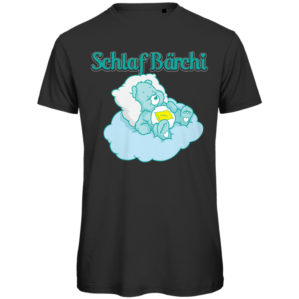 Schlaf Bärchi Glücksbärchi - Herren Premium Bio T-Shirt Black