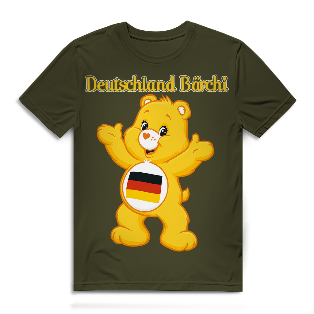 Deutschland Bärchi - Glücksbärchi - Herren Premium Bio T-Shirt Khaki
