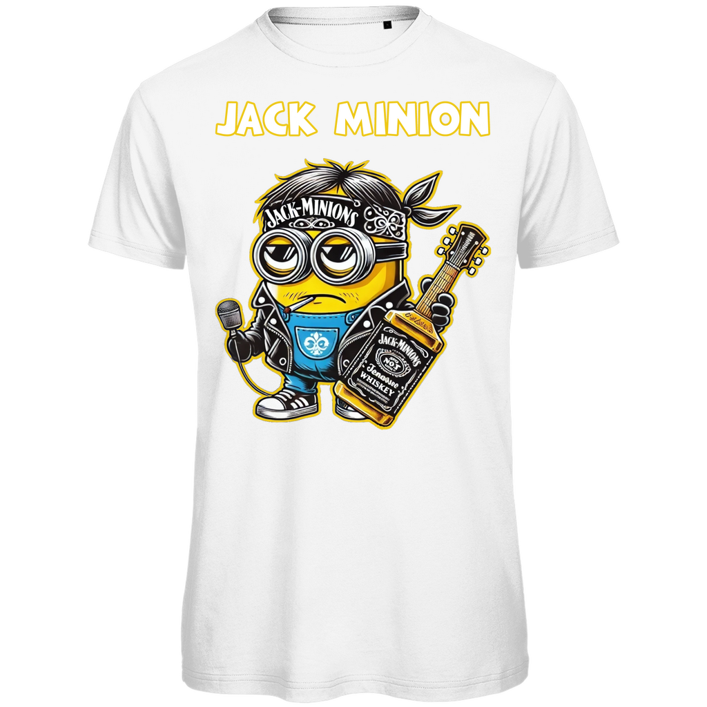 Jack Minion Herren T-Shirt - Bio Baumwolle, Lustiges Design, Jack Daniels Stil, Premium Qualität