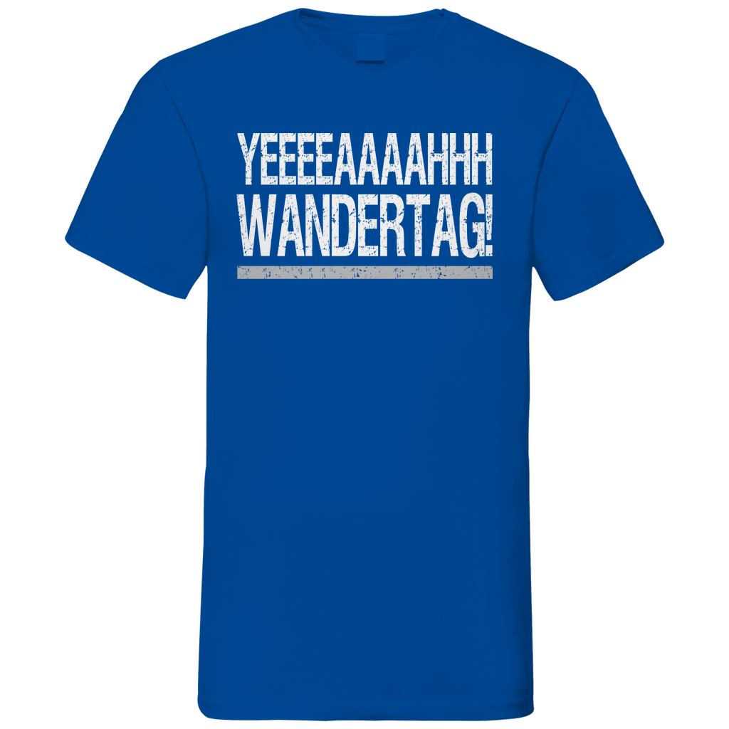 YEEEAH Wandertag! - Herren V-Neck Shirt