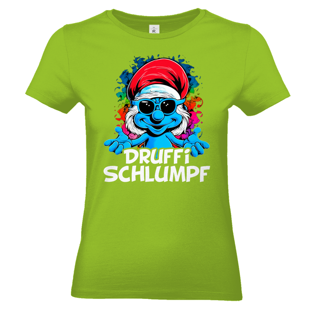 Druffi Schlumpf Grafik - Damenshirt Orchid Green