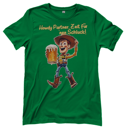 Howdy Partner Zeit für nen Schluck - Woody Toy Story - Damenshirt