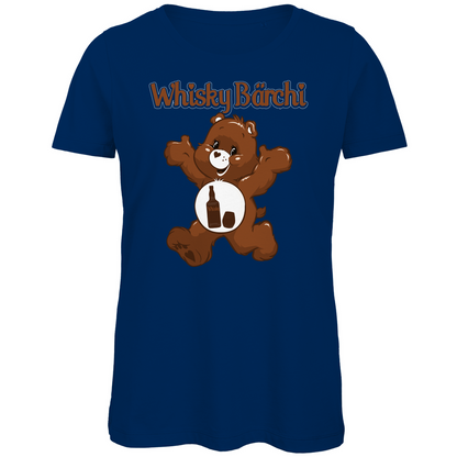 Whisky Bärchi - Glücksbärchi - Damen Premium Bio T-Shirt Navy
