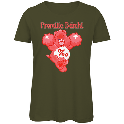 Promille Bärchi - Glücksbärchi - Damen Premium Bio T-Shirt Khaki