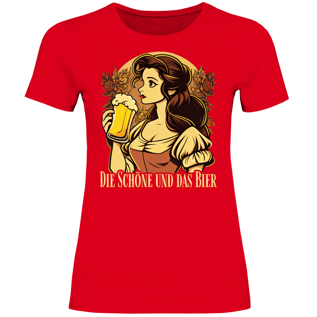 Die Schöne und das Bier Belle - Damenshirt