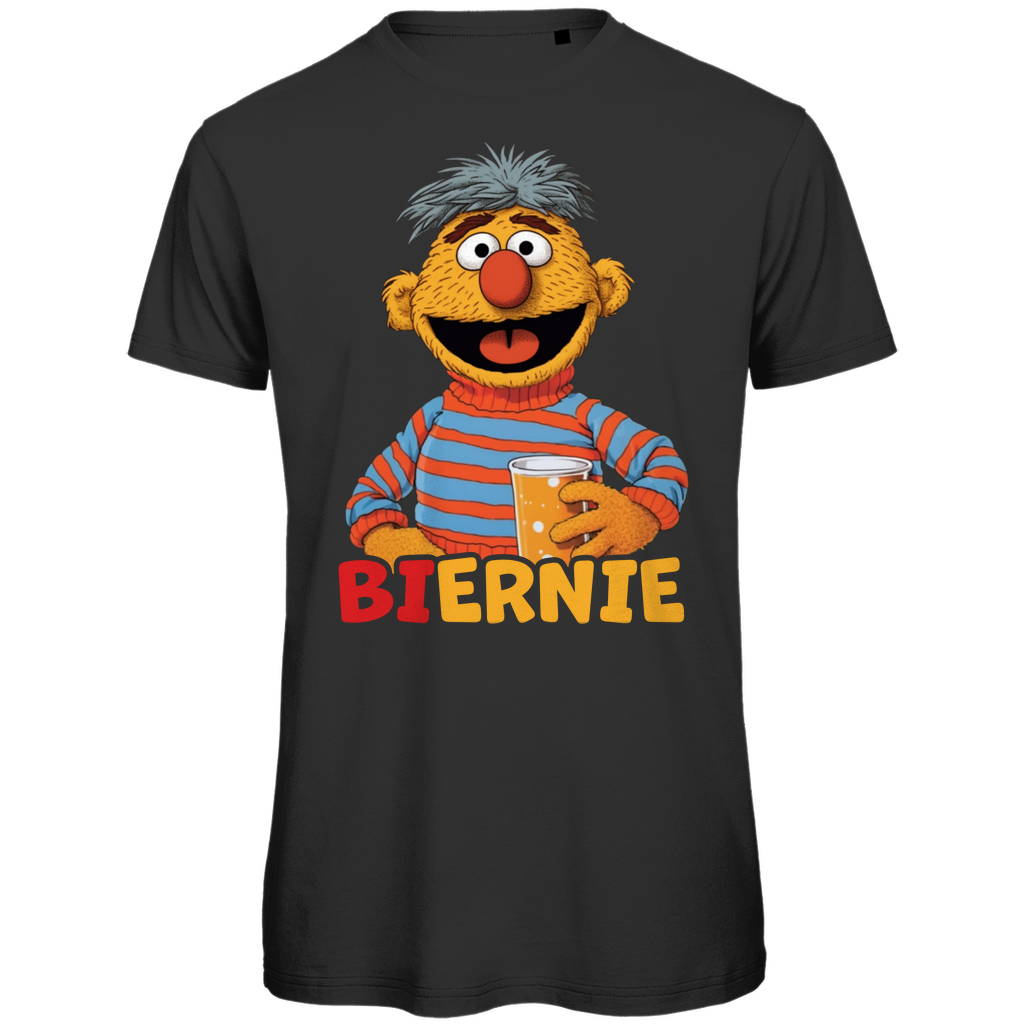 Biernie Ernie Bier Sesamstraße - Herren Premium Bio T-Shirt Black