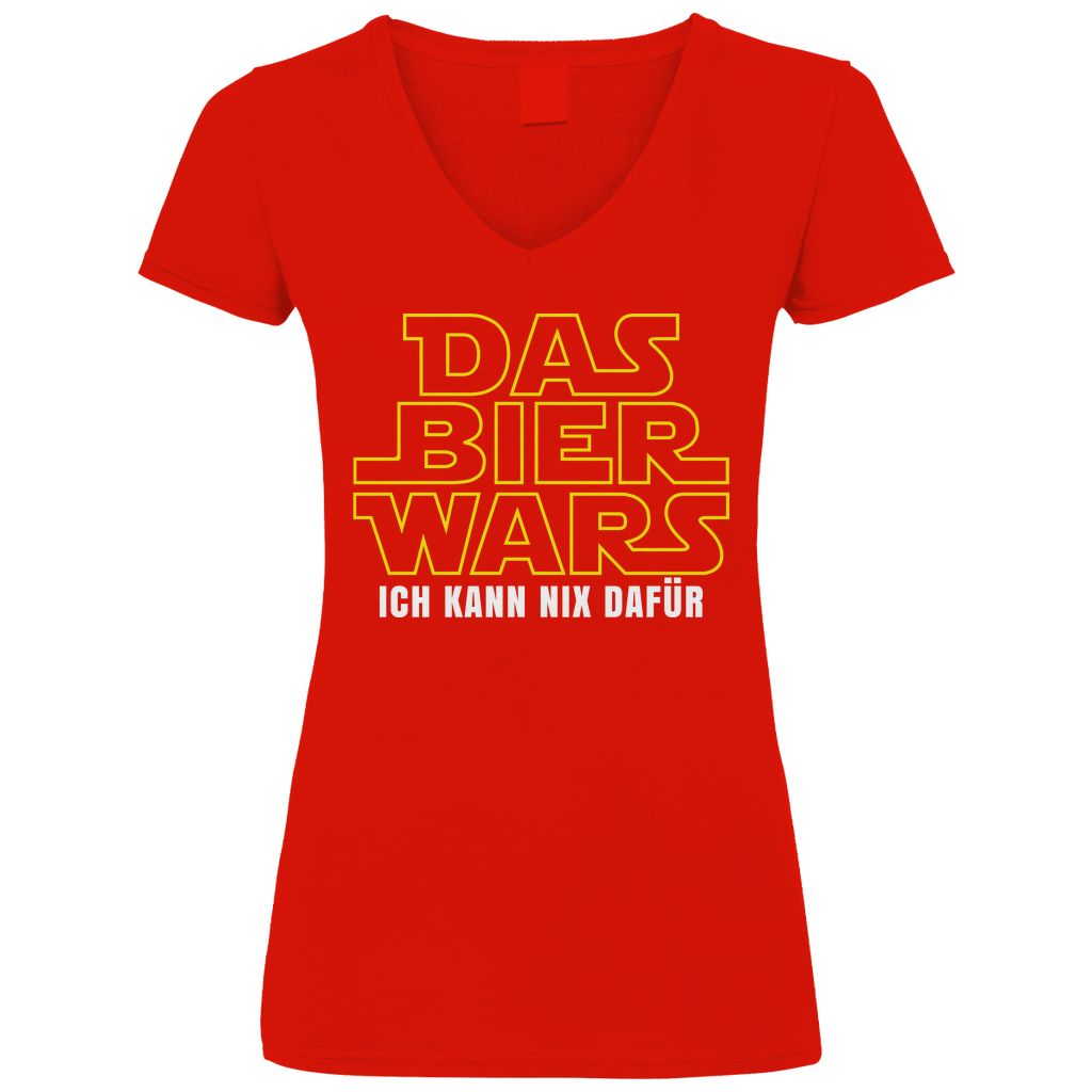 Das Bier Wars ich kann nix dafür Star Wars - V-Neck Damenshirt