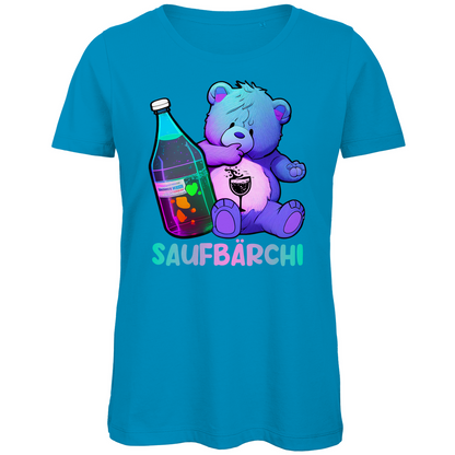 Saufbärchi - Glücksbärchi - Damen Premium Bio T-Shirt Atoll
