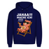 Herren Bio Hoodie Jahaa Mache Ich Später Vielleicht Chill Bär Glücksbärchi Navy Blue