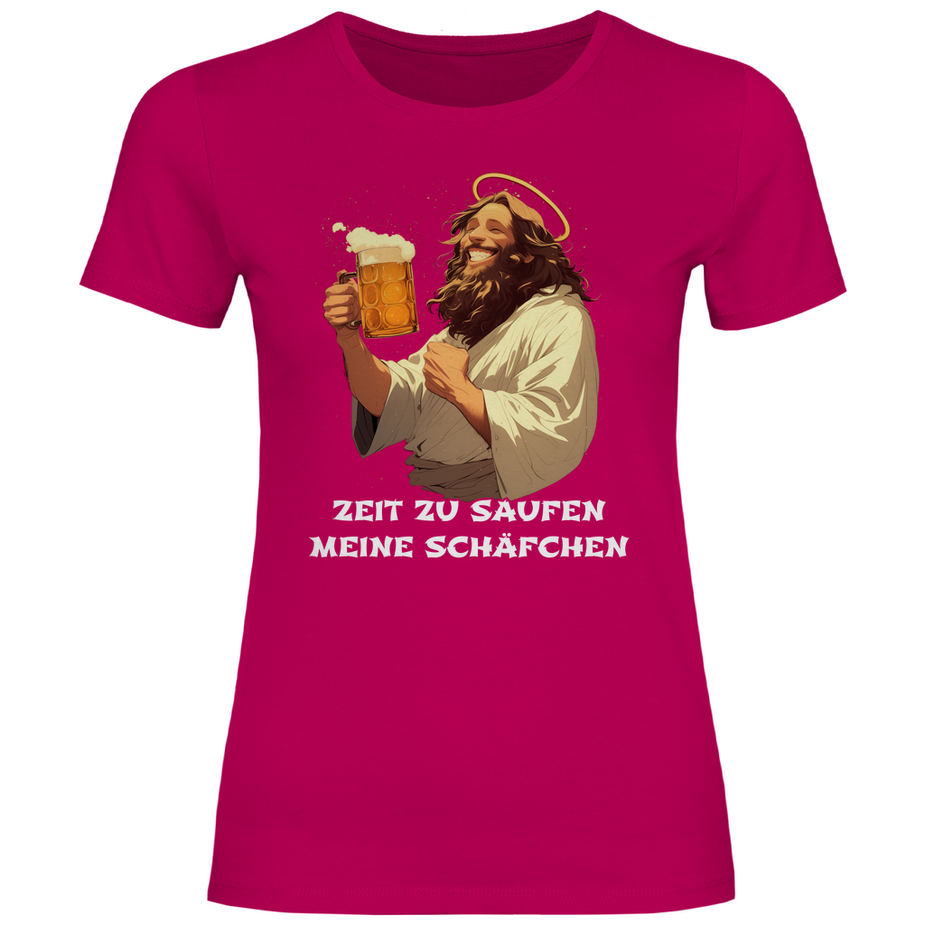 Zeit zu saufen meine Schäfchen - Damenshirt