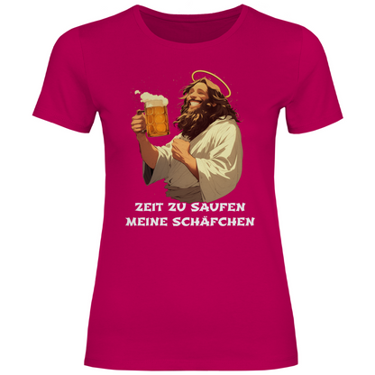 Zeit zu saufen meine Schäfchen - Damenshirt Sorbet