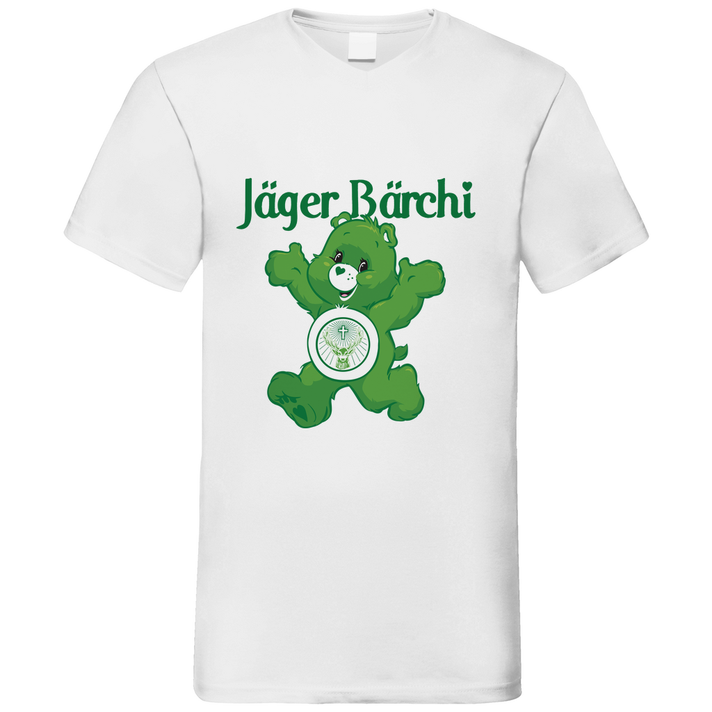 Jäger Bärchi - Glücksbärchi - Herren V-Neck Shirt