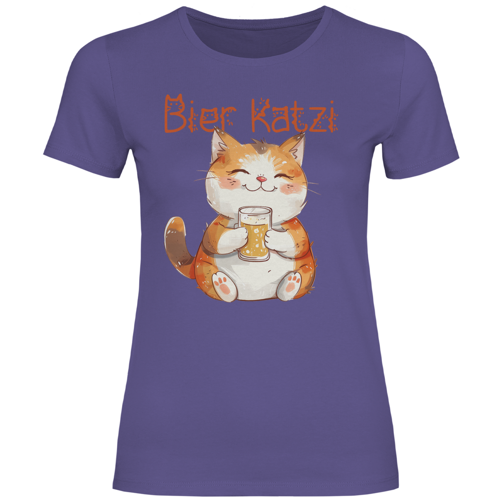 Bier Katzi Katze - Damenshirt