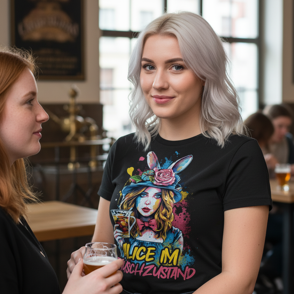 Alice im Rauschzustand Bunt - Damenshirt