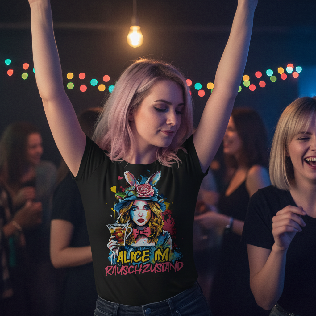 Alice im Rauschzustand Bunt - Damenshirt