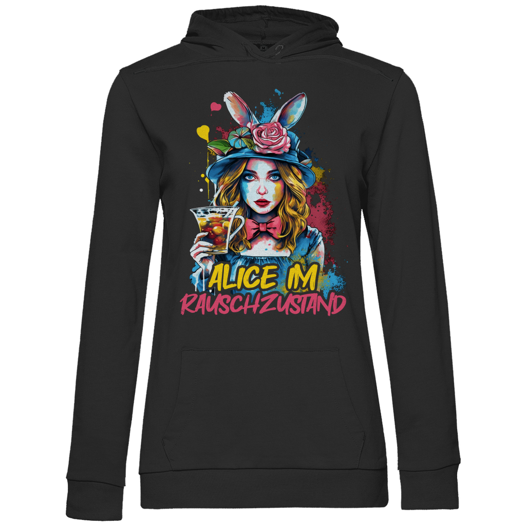 Alice im Rauschzustand Bunt - Damen Hoodie Black