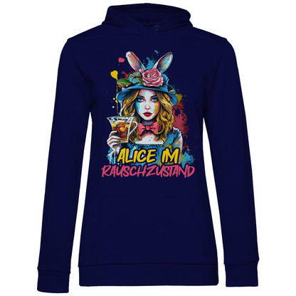 Alice im Rauschzustand Bunt - Damen Hoodie Navy Blue