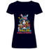 Alice im Rauschzustand Bunt - V-Neck Damenshirt Deep Navy