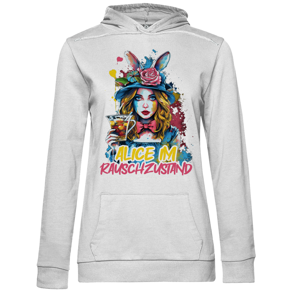 Alice im Rauschzustand Bunt - Damen Hoodie White