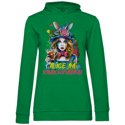 Alice im Rauschzustand Bunt - Damen Hoodie Kelly Green