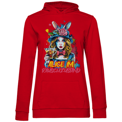 Alice im Rauschzustand Bunt - Damen Hoodie Red