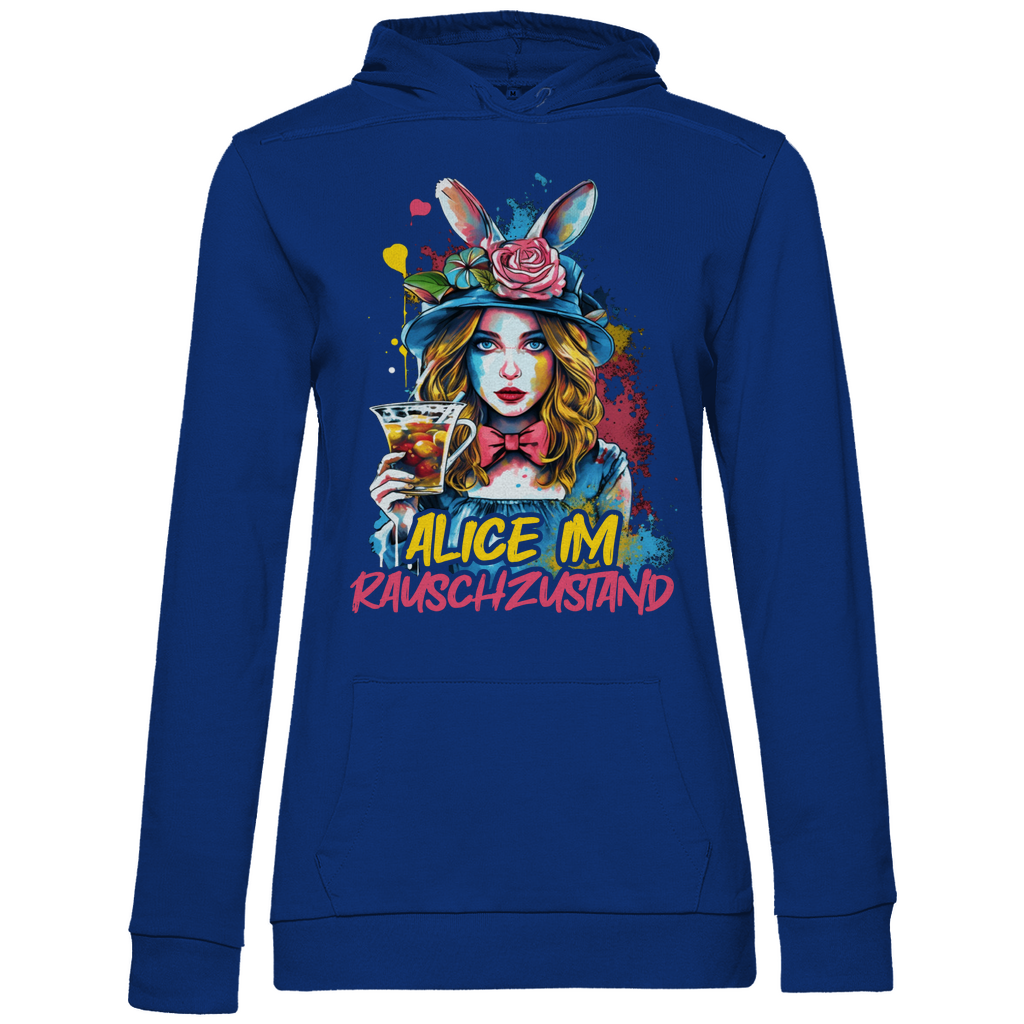 Alice im Rauschzustand Bunt - Damen Hoodie Royal