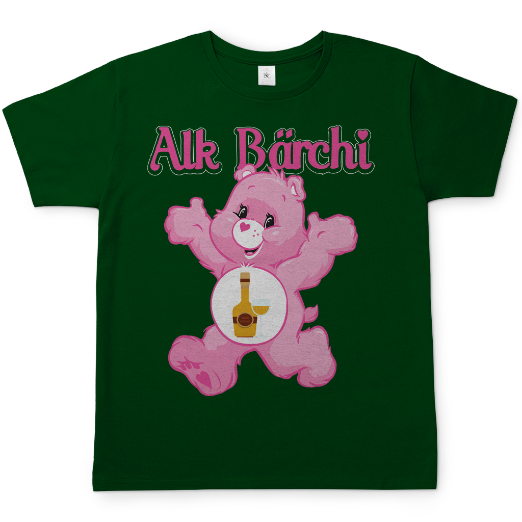 Alk Bärchi - Glücksbärchi - Herren Shirt Bottle Green