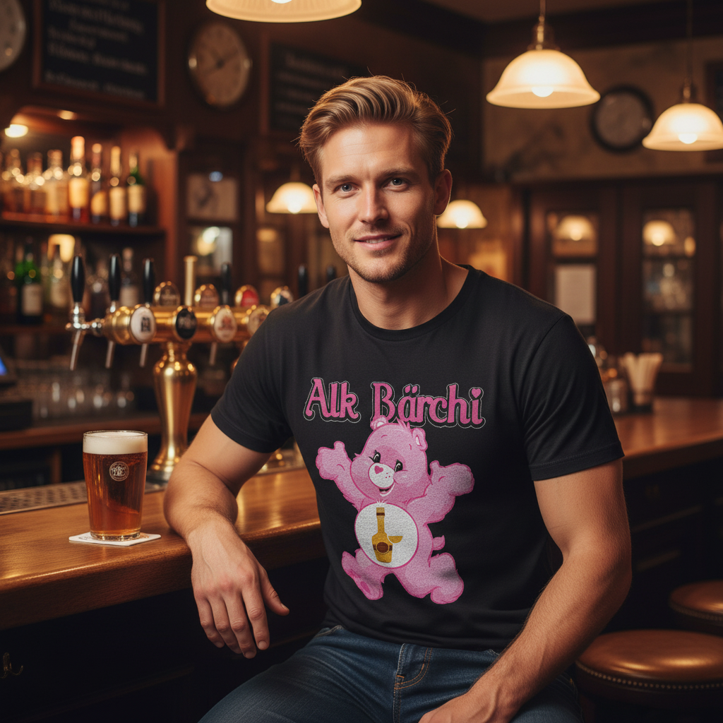 Alk Bärchi - Glücksbärchi - Herren Shirt