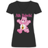 Alk Bärchi - Glücksbärchi - V-Neck Damenshirt Black