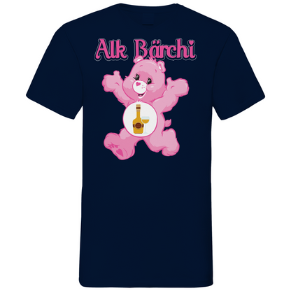 Alk Bärchi - Glücksbärchi - Herren V-Neck Shirt Navy