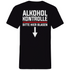 Alkohol Kontrolle bitte hier Blasen - Herren V-Neck Shirt Black